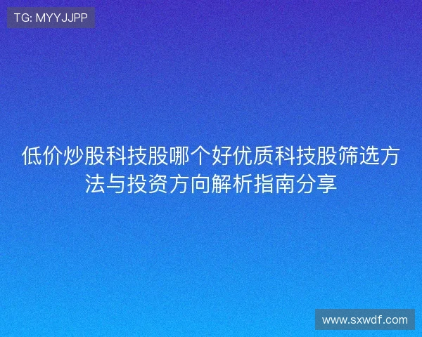 低价炒股科技股哪个好优质科技股筛选方法与投资方向解析指南分享 低价炒股科技股哪个好优质科技股筛选方法与投资方向解析指南分享